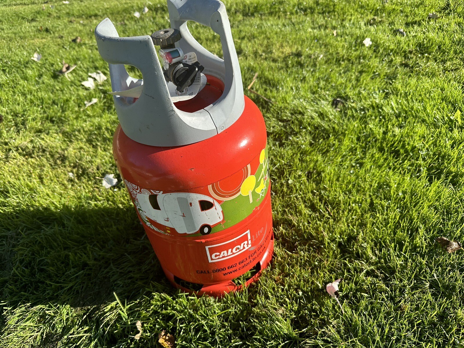 Full Calor Lite Gas Bottle 6 Kg Propane For Caravan Or Motorhome, Good