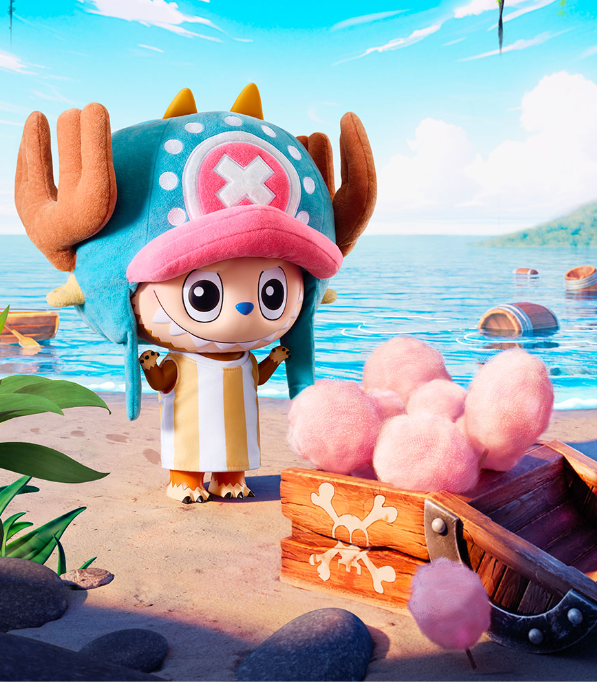 POPMART Genuine] Mega Labubu One Piece Tony Tony Chopper 400