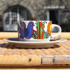 Tasse espresso à café vintage + soucoupe - Villeroy & Boch modèle Acapulco