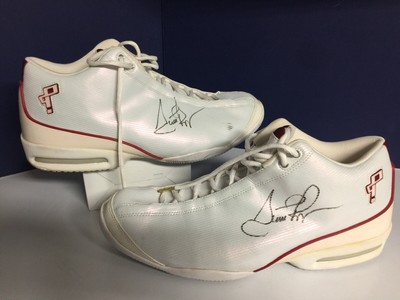 Autographed Scottie Pippen Game Worn Shoes 1999 Nike Zoom Authentication Confirm | eBay