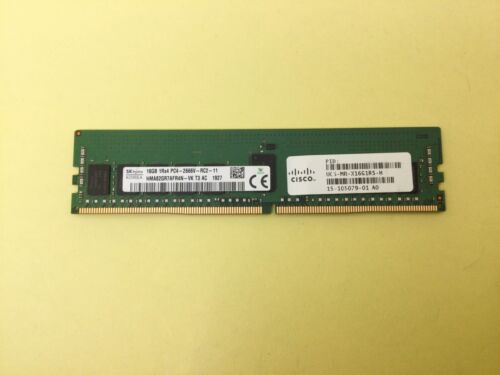 CISCO 16GB (1X16GB) 1RX4 PC4-2666V SERVER MEMORY UCS-MR-X16G1RS-H - Picture 2 of 4