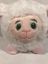 Lamb Plush White with Green Eyes Fluffy By Old East Main Company New