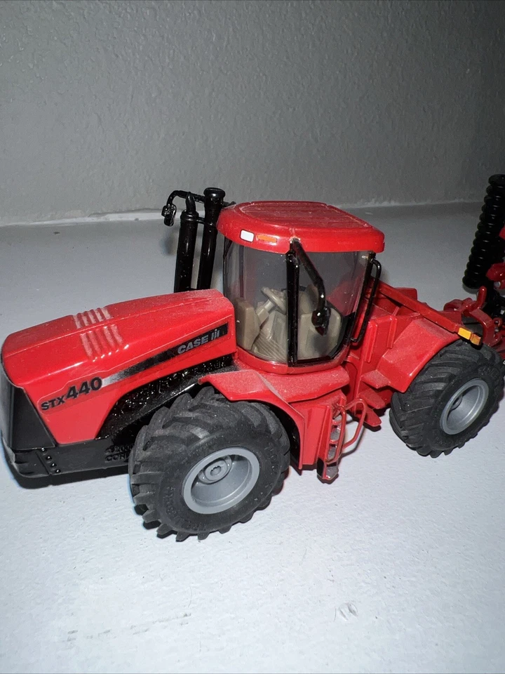 CUSTOM CASE IH STX 440 4WD Red Farm Tractor, 1/64 With Krause Tandem Disk - Image 2 of 4