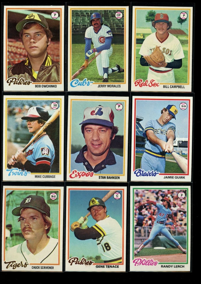 48 Lot 1978 Topps Baseball with Gary Carter Dennis Eckersley Lou Pinella SHARP - Image 3 of 4