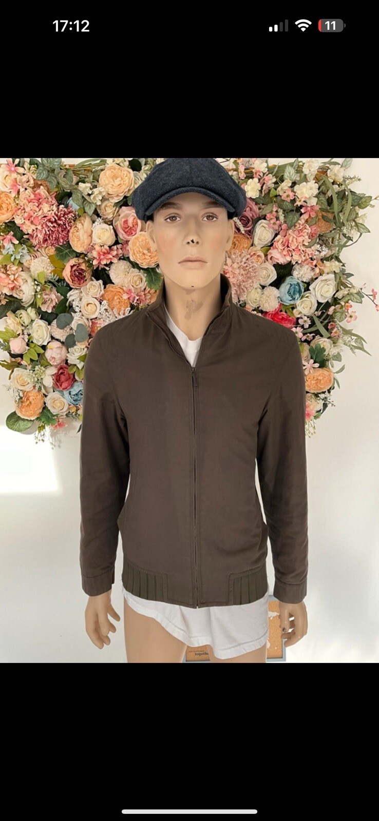 FILA N.1 Saville Row Gieves Harrington Giacca Cappotto Sartoriale a Re Carlo Taglia Med