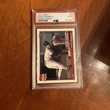 1991 Topps Desert Shield #496 MARTY BARRETT PSA 6 RED SOX
