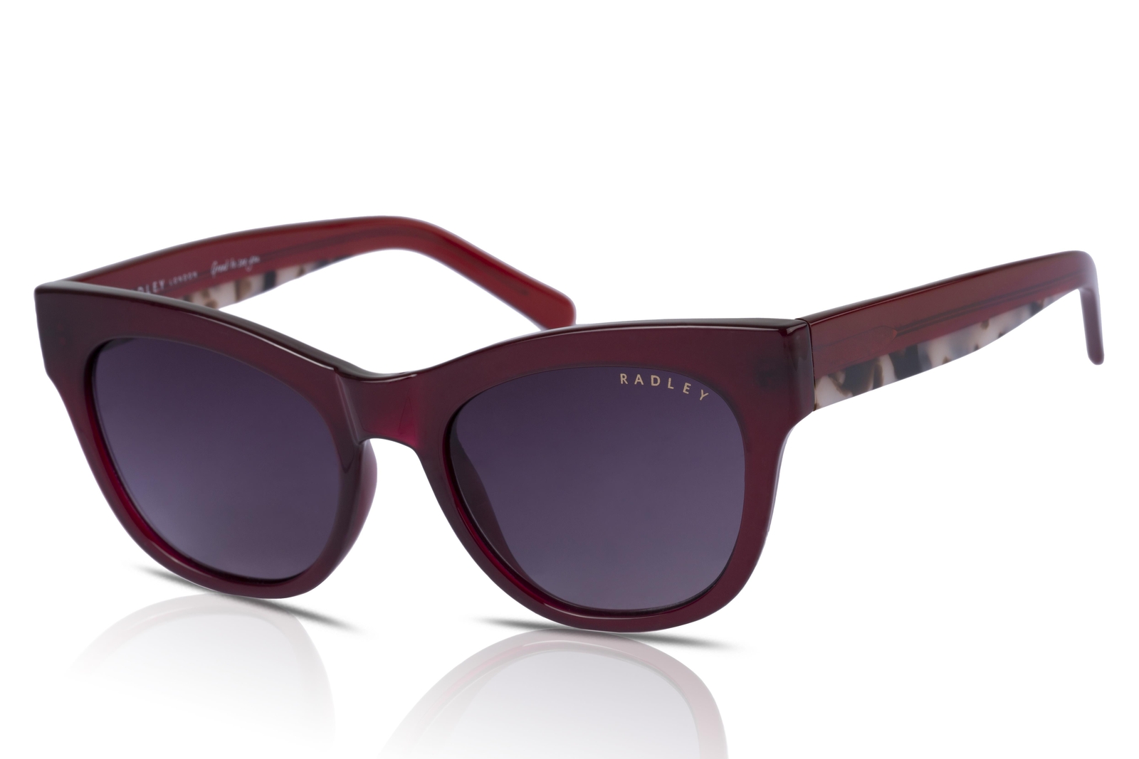Radley Sunglasses Women's RDS-6508 172 Dark Rose Pink/Smoke Gradient