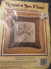 Knots So Fine Candlewicking Kit For Beginners Elizabeth Floral 14"x 14"