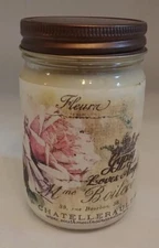 SOUTH MOUNTAIN CANDLES Light Floral & Vanilla Mason Jar 10 OZ Gypsy (B3-i10)