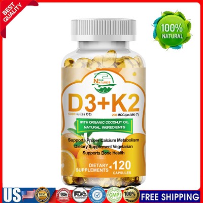 2 in 1 Vitamin K2 (MK7) with D3 10000 IU High Absorption