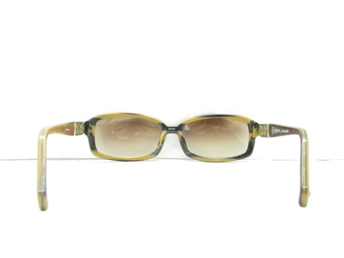 BRIGHTON HANDMADE SQUARE FULL RIM DESIGNER SUNGLASSES 57-16  display picture 2