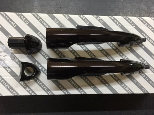 Original external handles (2 pcs) front doors DX + SX Alfa GIULIETTA BLACK ETNA