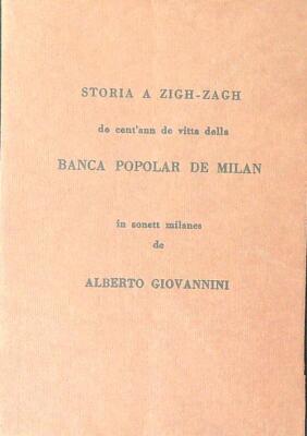 STORIA A ZIGH-ZAGH DE CENT'ANN DE VITTA DELLA BANK POPOLAR DE MILAN