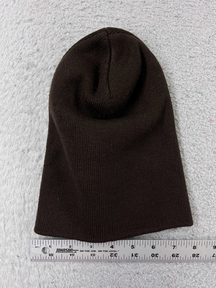 Beanie Toque 成人均码棕色针织 100% 丙烯酸冬季滑雪滑雪滑雪板 — 第 2/4 张图片