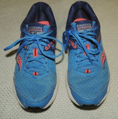 SAUCONY GRID COHESION 10 BLUE S15333-2 MARATHON RUNNING SHOES WOMEN'S SZ 9 NICE!