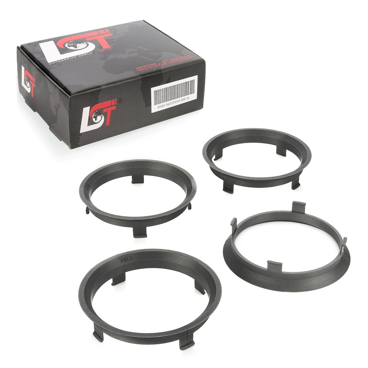 4x centering rings spacers for alloy wheels Ø 66.6 mm - Ø 70.1 mm for RENAULT
