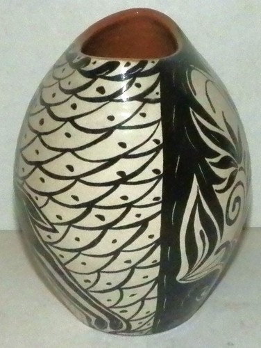 Vintage Art Pottery Vase Signed 1986 Eric Chuy Boos 6.5" - Picture 3 of 8
