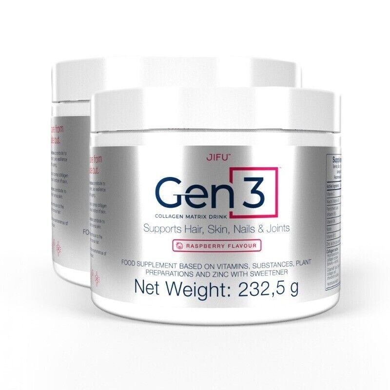 Jifu GEN3 Collagene 12000mg 2 Barattoli | Massima Performance Pelle