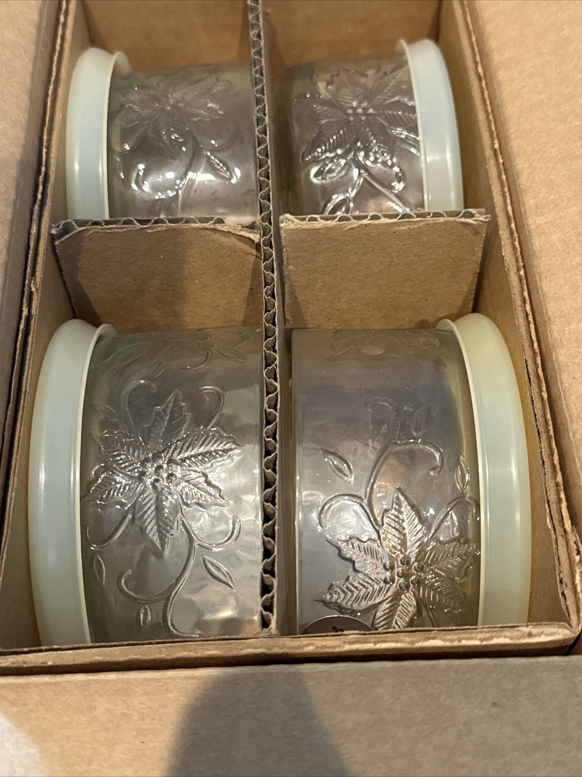 Princess House Fantasia Ovenware Set of 4 Crystal Bowls/Ramekins With