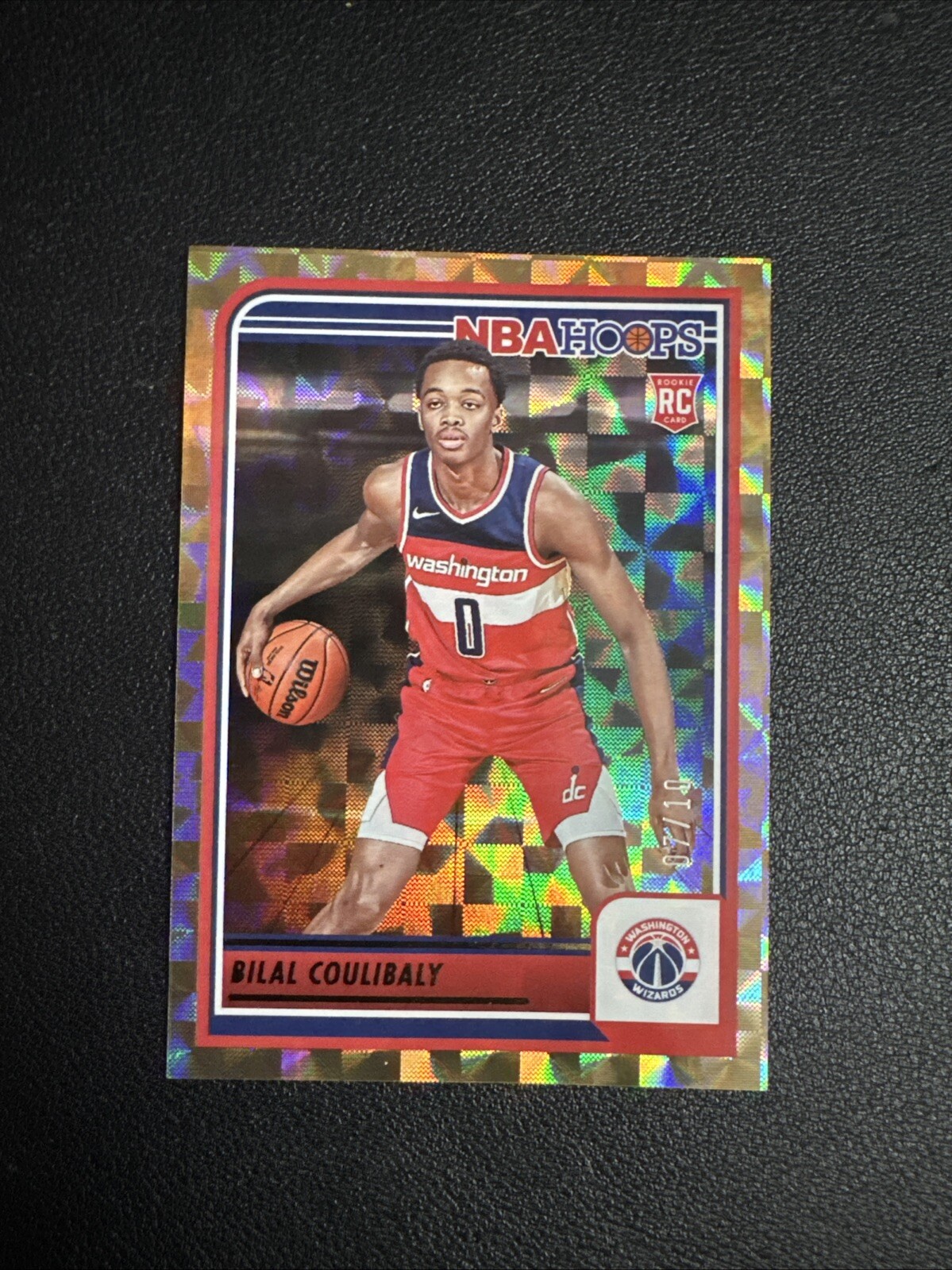2023-24 Panini NBA Hoops Bilal Coulibaly #276 RC Rookie Gold Hyper /10