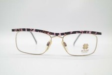 Vintage Actuell Couture 504 716 Purple Gold Oval Glasses Frame NOS