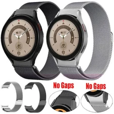 For Samsung Galaxy Watch 6 5 4 40 44mm Classic 42 45mm Milanese Loop Band Strap