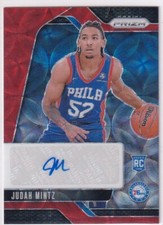 2024-25 Panini Prizm NBA No. RSI-JMP Judah Mintz Rookie Auto Red Choice