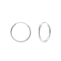 1 Paar Creolen Ohrringe 925 Sterling Silber 14Mm