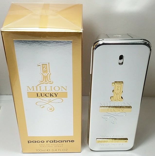1 MILLION LUCKY 100ML (3.4 OZ) MEN COLOGNE PACO RABANNE BRAND NEW IN