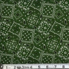 Bandana Hunter Green Custom Made Construction, Welder, Pipe-fitter, Biker Hat