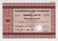 Kerkerbachbahn 1983 Mannheim Heidelberg Heckholzhausen 1000 DM Steeden-Dehrn