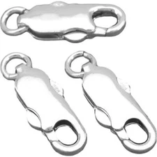 3 Sterling Silver Lobster Push Clasps 16mm