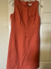 Ann Taylor Loft Orange Dress Size 6