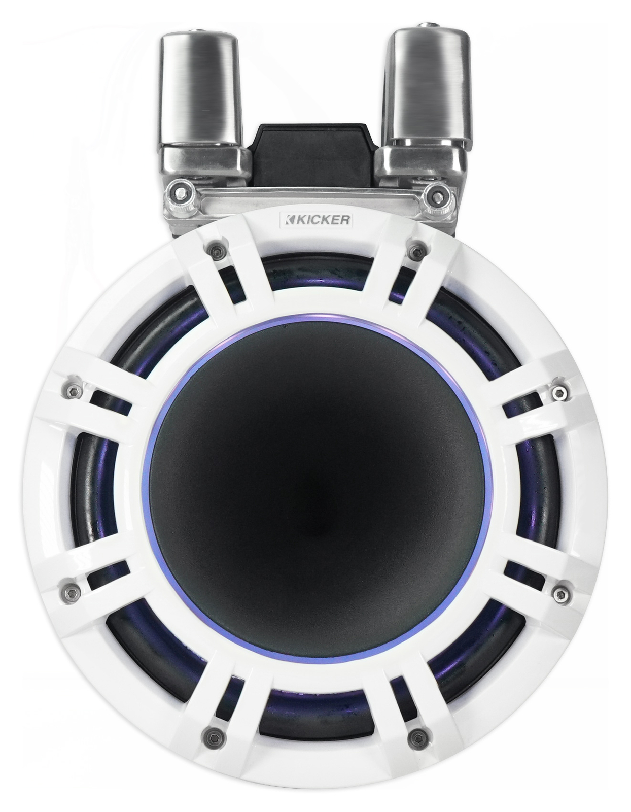 2 Светодиодных динамика Kicker KMTC9 HLCD 9 600w White Wakeboard Tower с рупорами 44KMTC94W