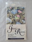 NEW! Set of 4 Dark Blue and Floral Pattern Napkins by Great Room