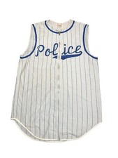 Vintage Spanjian Pasadena Jersey Police Talon Zipper Size 38 Sleeveless 1940 50s