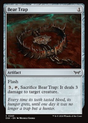 MTG Duskmourn C Bear Trap #0243 PLAYSET 4X X4