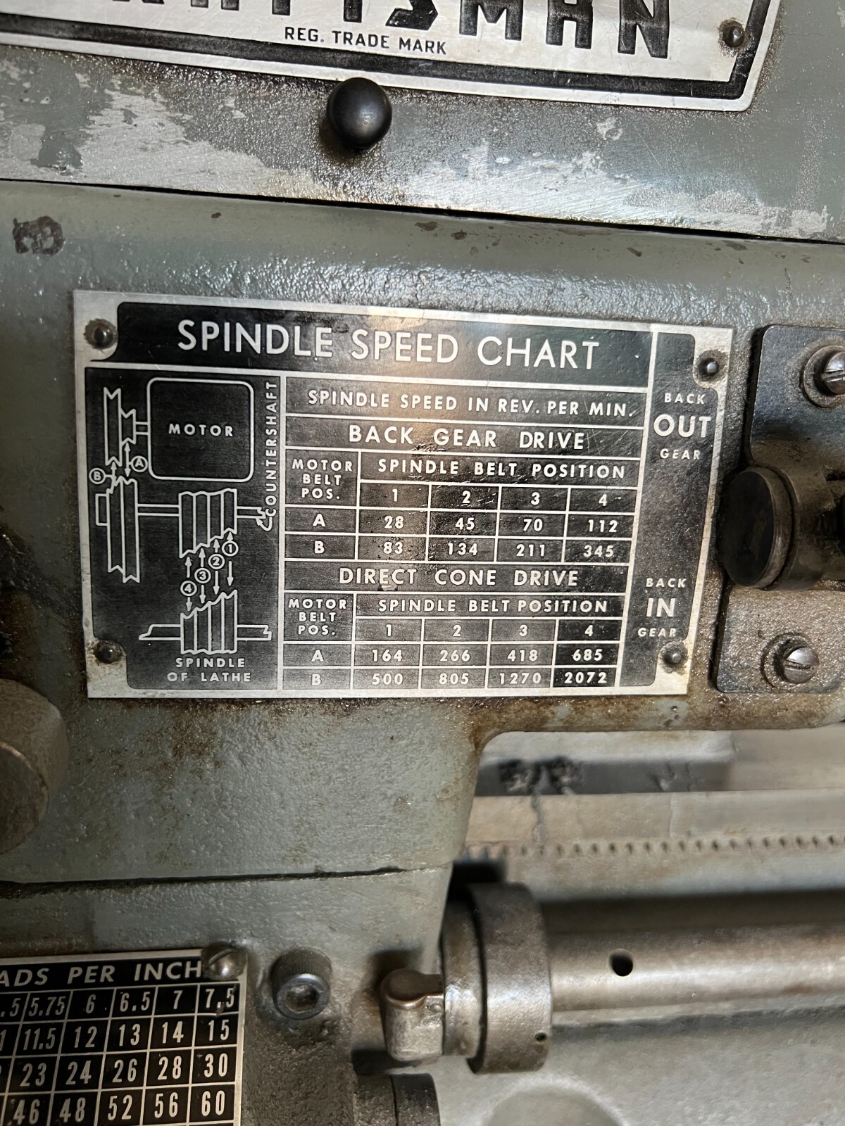 CRAFTSMAN Metal Turning Lathe 12" eBay