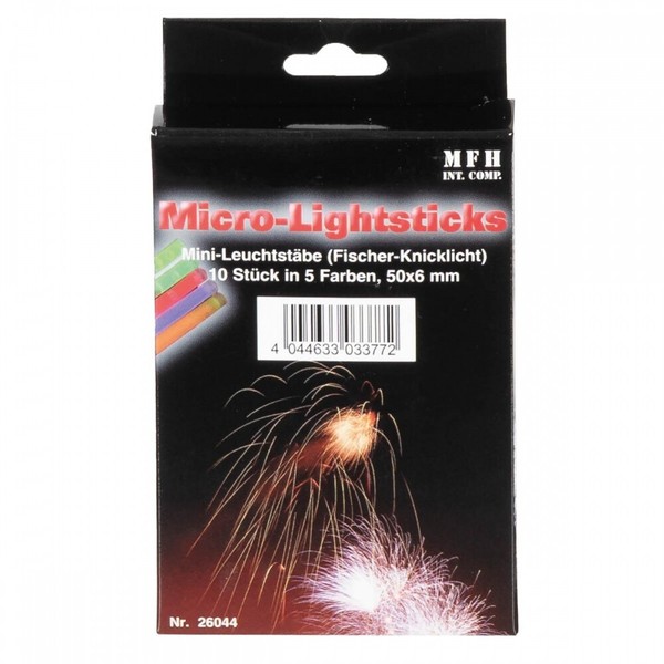 Leuchtstab Mini Fischer Knicklicht 10 StüCk LeuchtstäBe 50 X 6 Mm Party Deko-image