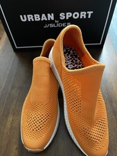 J/Slides Urban sport women tiger orange kint sneakers shoes 6M