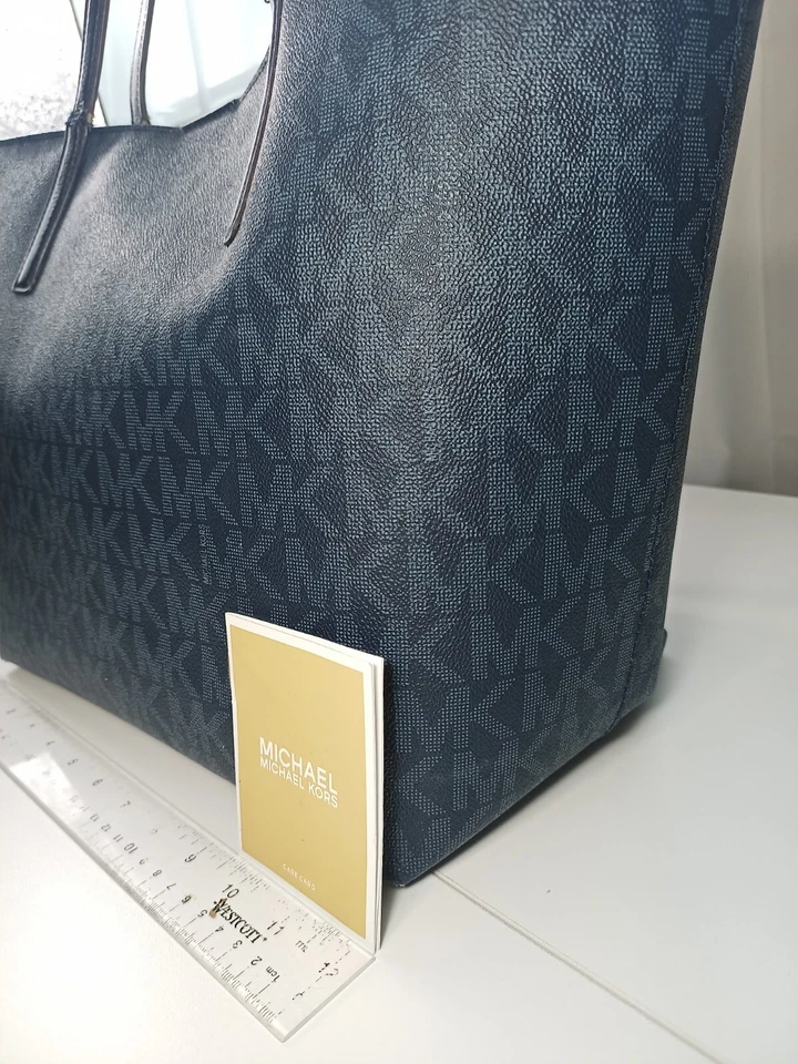 Bolso Michael Kors Grande Azul Bordado Jacquard PVC Azul Bebé Foto 4 de 4