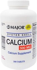 Major 00904188372 Oyster Shell Calcium 500 mg...