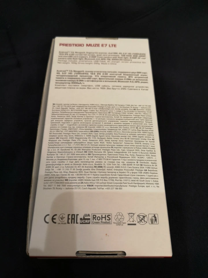 Prestigio Muze E7 LTE 5.5" HD Quad Core Dual SIM Smartphone, Black 1GB 8GB Cheap - Image 2 of 4
