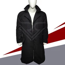 Butcher Boys Karl Urban Trench Coat Men's Wool/Canvas Black Long Cosplay Coat