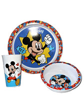 Disney Mickey Mouse Kinde Geschirr Set Teller Becher Schale Kunststoff
