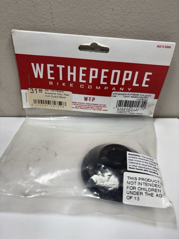 We The People Supreme Alloy Rear Hub Guard Black