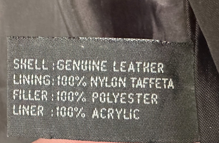 Trashed Black Leather USA Jacket Eagle American F… - image 14