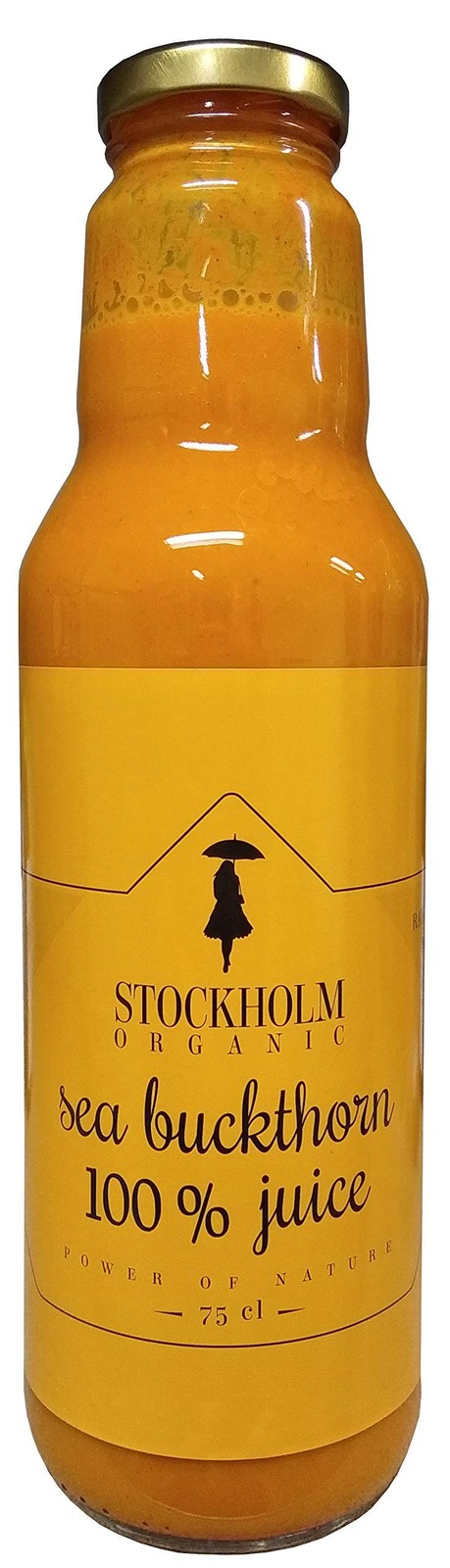 100% Organic Sea Buckthorn juice with no additives, 750 ml 750 (Pack of 1)