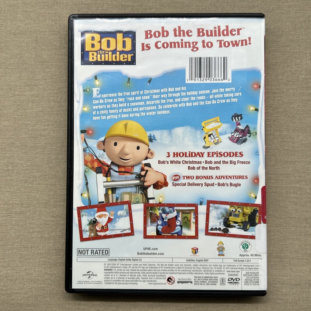 Bob the Builder: Bob's White Christmas (DVD 2001 5 Eps) Preschool
