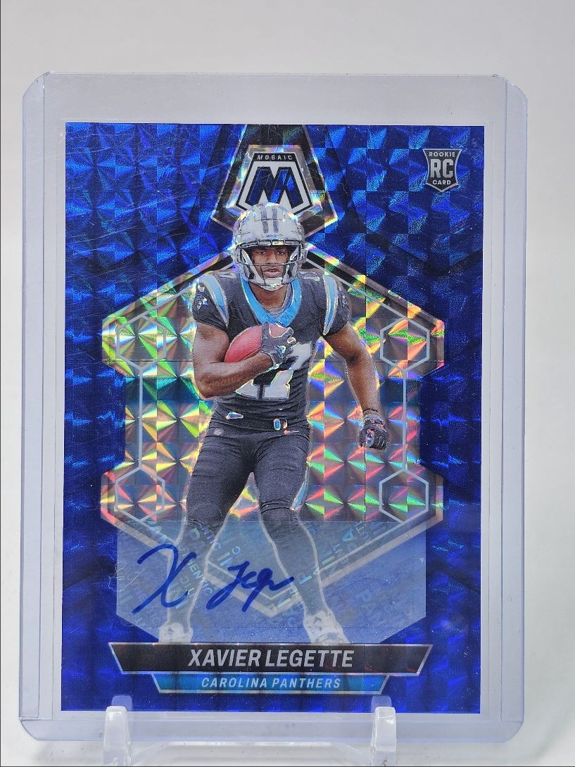 XAVIER LEGETTE 2024 MOSAIC ROOKIE AUTOGRAPH BLUE PRIZM RC AUTO /99 Q5690